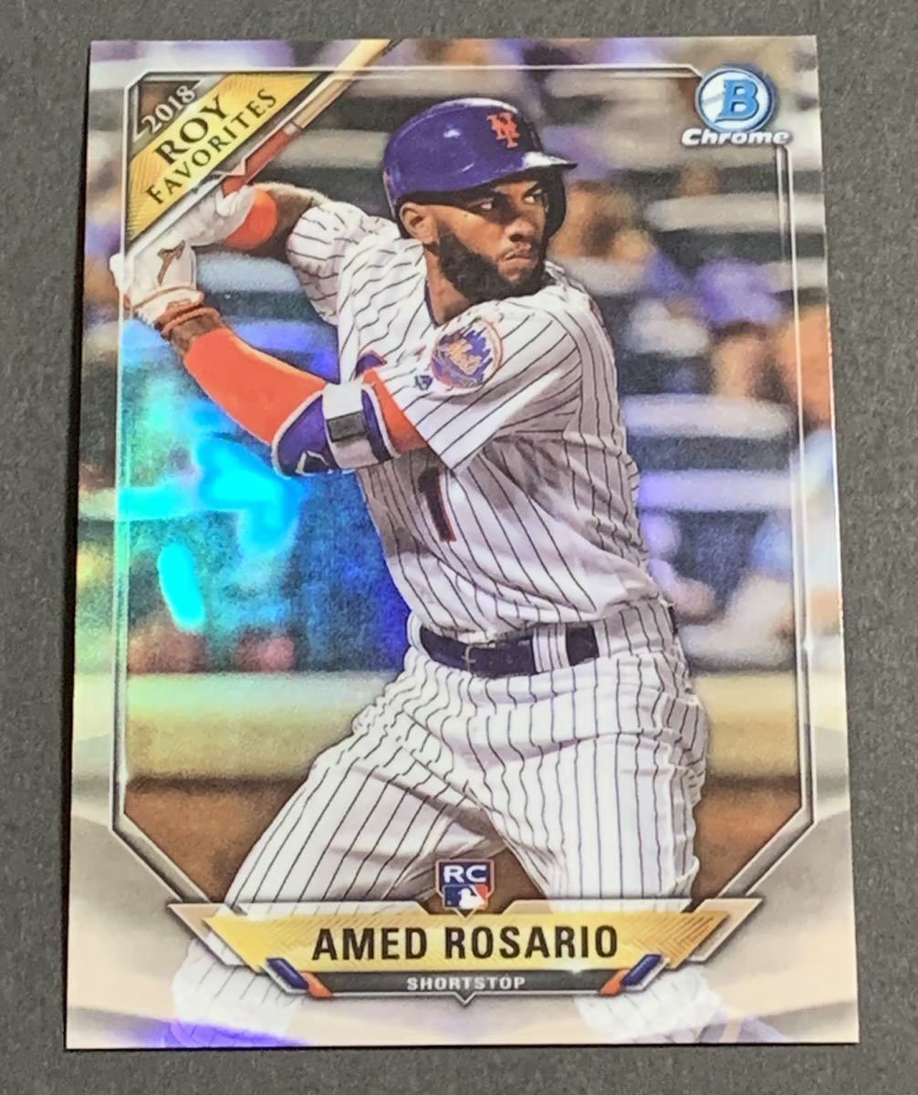 2018 Bowman Chrome Roy Favorites Amed Rosario ROYF-AR RC Mets Topps MLB アーメッドロザリオ　ルーキー　メッツ_画像1