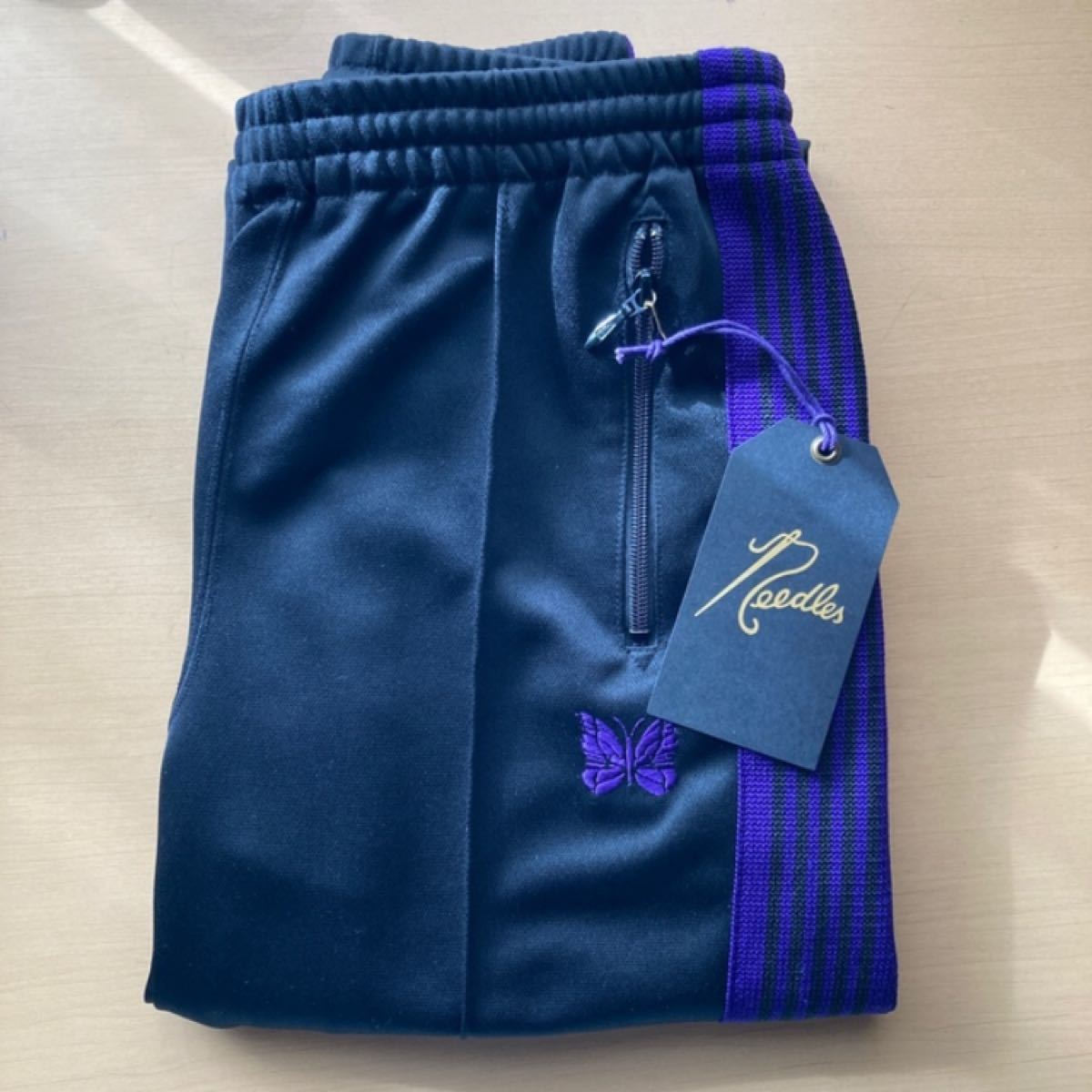 新品 needles トラックパンツ ストレート ブラック パープル Yahoo