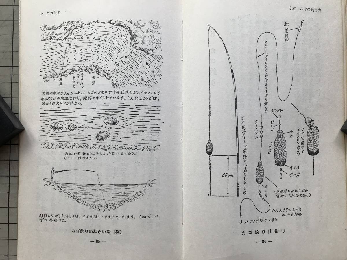 『Fishing ハヤ（鮠 和名ウグイ）フィッシング・シリーズ10』千葉春雄 西東社 1970年刊 ※習性・生息地域・方言・フカセ・蚊バリ 他 07421_画像7