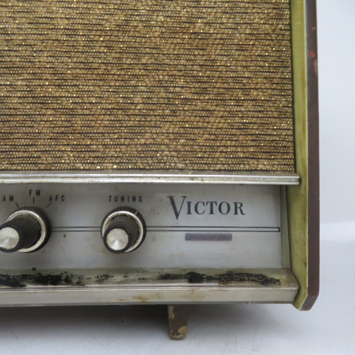 Victor ビクターF-224 木枠 真空管ラジオ アンティーク 昭和レトロ ジャンク / 140 (KS008732)_画像6