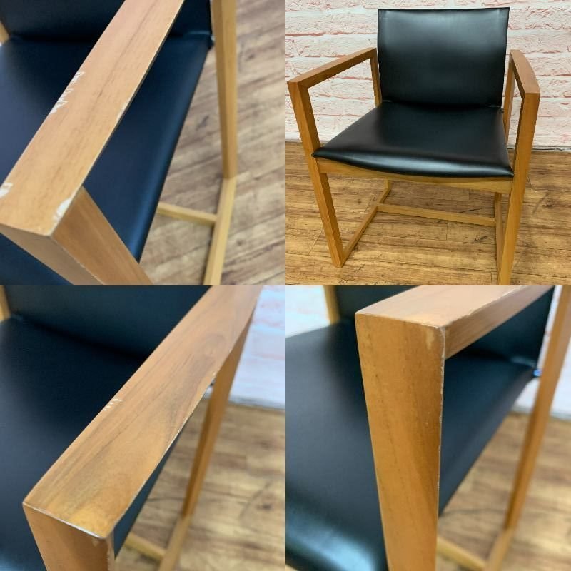 【現地引取可】 cassina カッシーナ 184 EVE イヴ アームチェア 2脚 ダイニングチェア ピエロリッソーニ / 家財便Bランク×2 (F1000342)_画像9