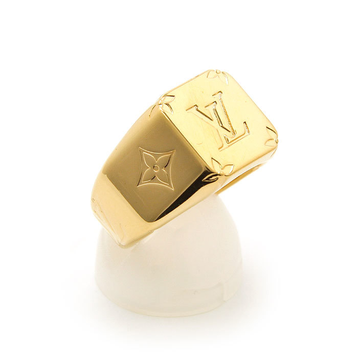 良品 ルイヴィトン LOUIS VUITTON 指輪 シグネットリング モノグラム L