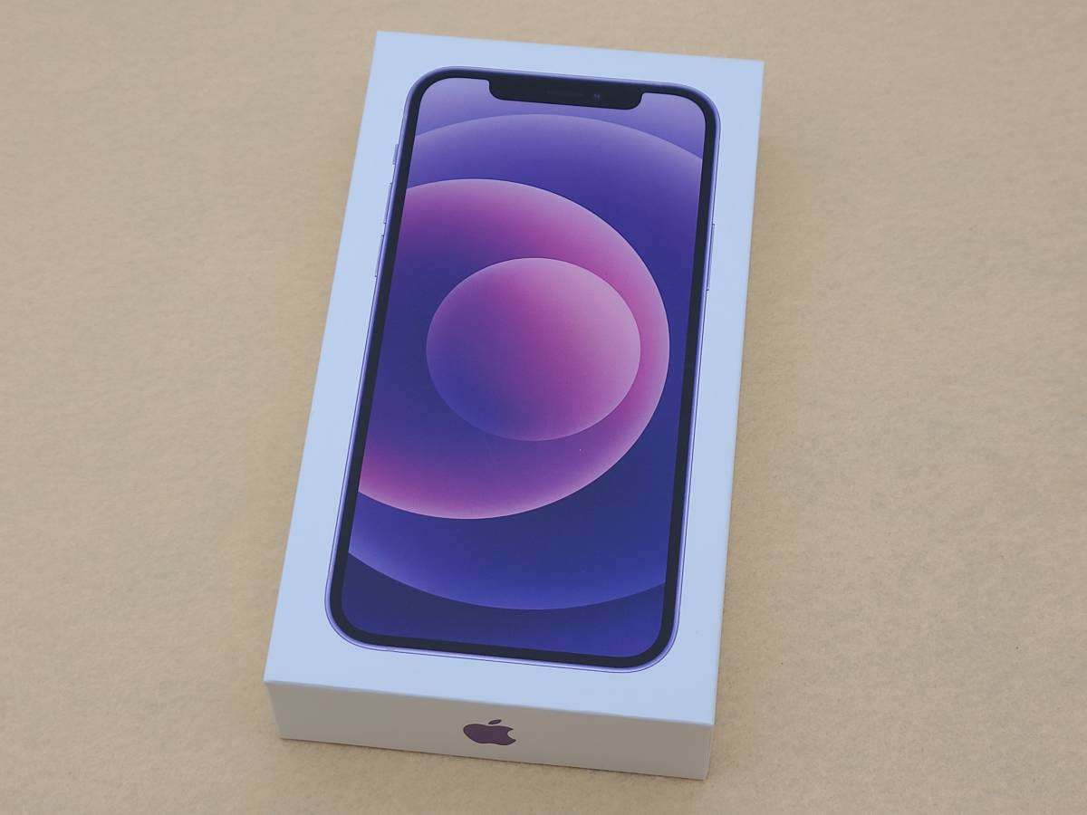 □iPhone 12 64GB パープル 紫 purple SIMフリー 残債無し 判定○ 未