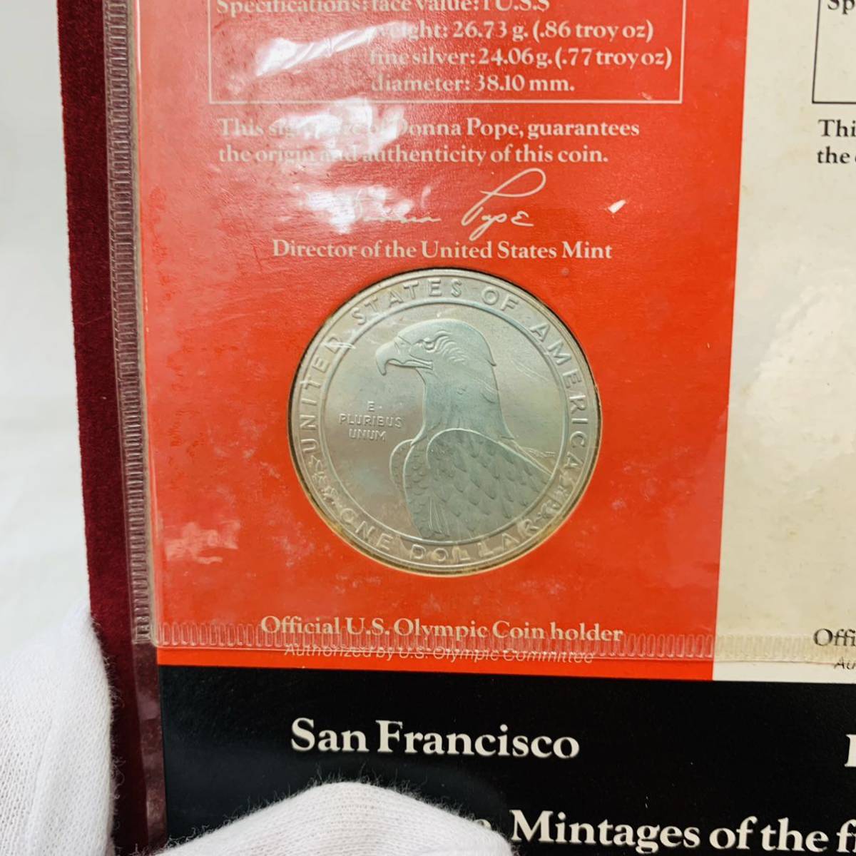 ◎【第23回オリンピック競技大会 ロサンゼルス 1984 公式記念コイン 2 最安の新品 第23回オリンピック競技大会ロサンゼルス1984記念銀貨3枚 アンティーク/コレクション