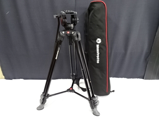 9M493EC◎Manfrotto マンフロット MVT502AM/雲台 MVH500A 三脚 ケース