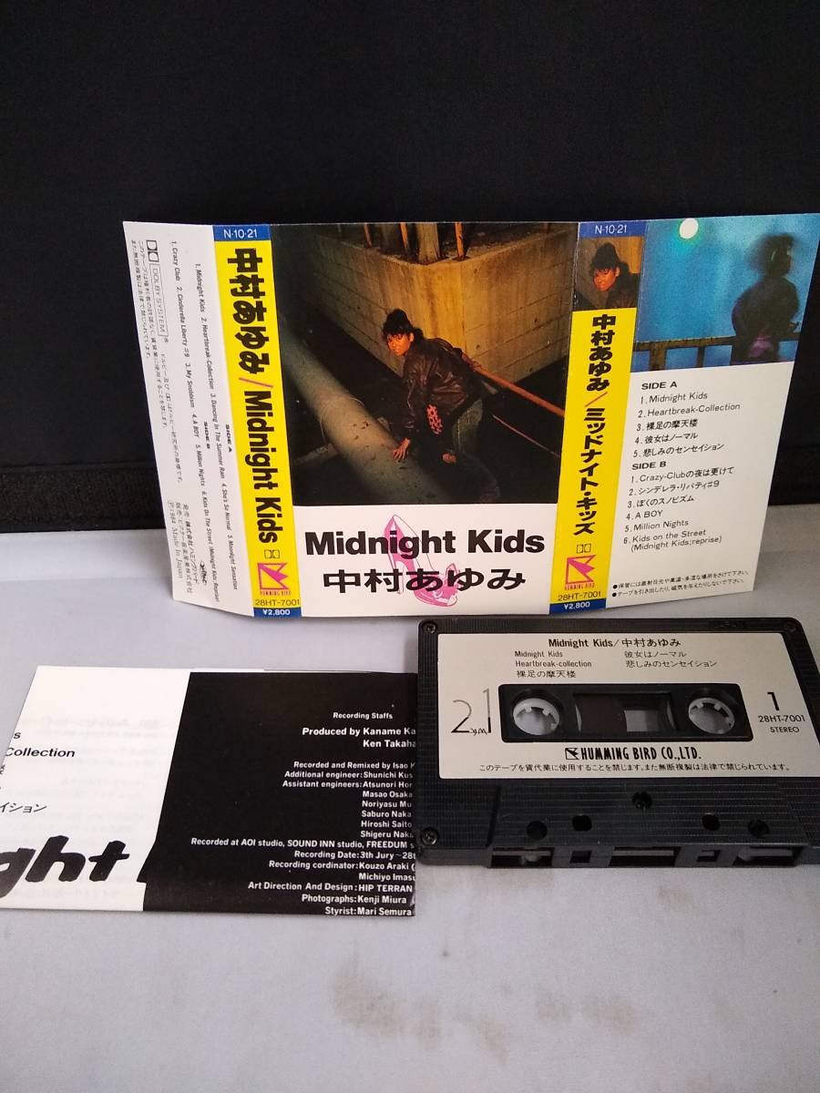 C6336 カセットテープ　【中村あゆみ Midnight Kids ミッドナイト・キッズ】_画像2