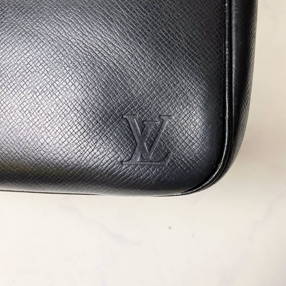 【至極の逸品】LOUIS VUITTON ルイヴィトン タイガ トゥルーストワレットGM クラッチバッグ セカンドバッグ ブラック _画像4