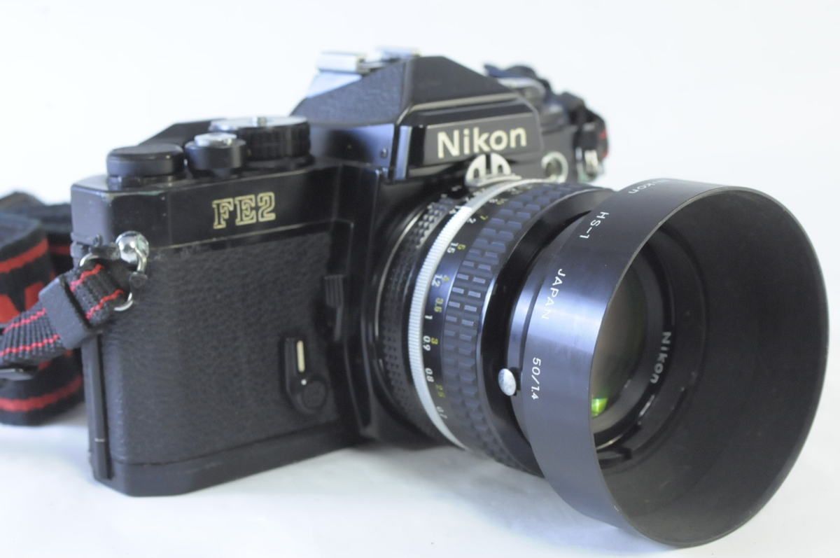 ニコン Nikon FE2 ブラック ボディ＋Ai 50mm F1.4★シャッター全速完動・露出計完動★12712