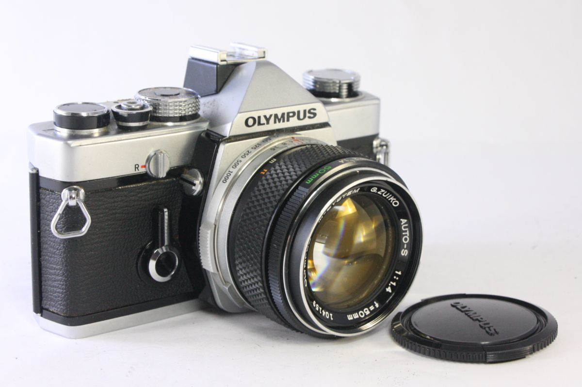 オリンパス OLYMPUS M-1 ボディ+G.ZUIKO 50mm F1.4 シャッター全速・露出計完動 AN206