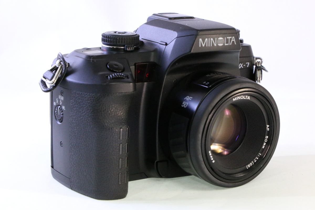 実用□ミノルタ MINOLTA α-7 ボディ+AF 50mm F1.7 NEW□オート