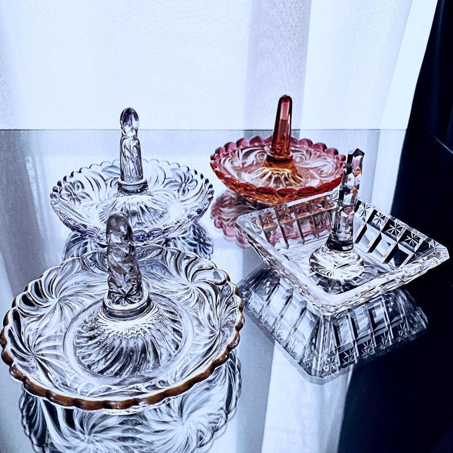 金彩オールドバカラBaccarat*ローザスミュルティプルのリングホルダー
