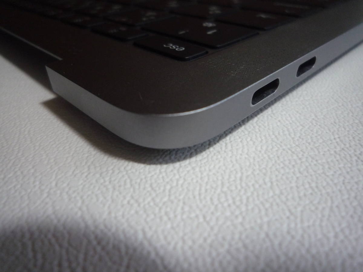 ★動作確認済み★Macbook Pro 2016、2017 13インチTouchbar非搭載モデルA1708用JIS配列キーボード及びパームレスト(スペースグレー色)