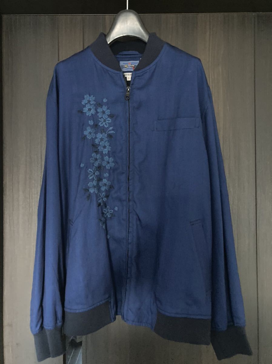 新品 BLUE BLUE JAPAN フジトサクラシシュウMAジャケット スカジャン 刺繍