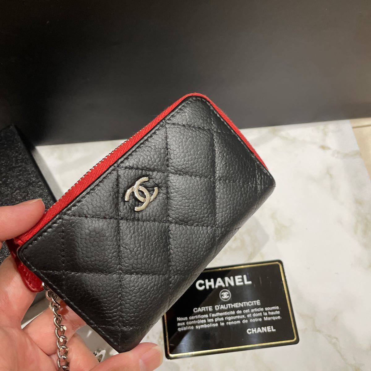 売り切り最終値下げ 美品 CHANEL シャネル財布 コインケース キーリング