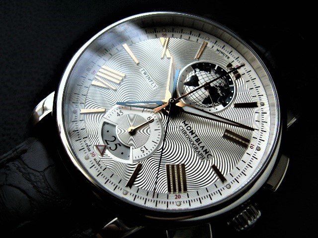 MONT*BLANC* self-winding watch *4810 twin fly back chronograph &GMT*110 anniversary worldwide limitation 1110ps.@*. related product & with guarantee new goods!!