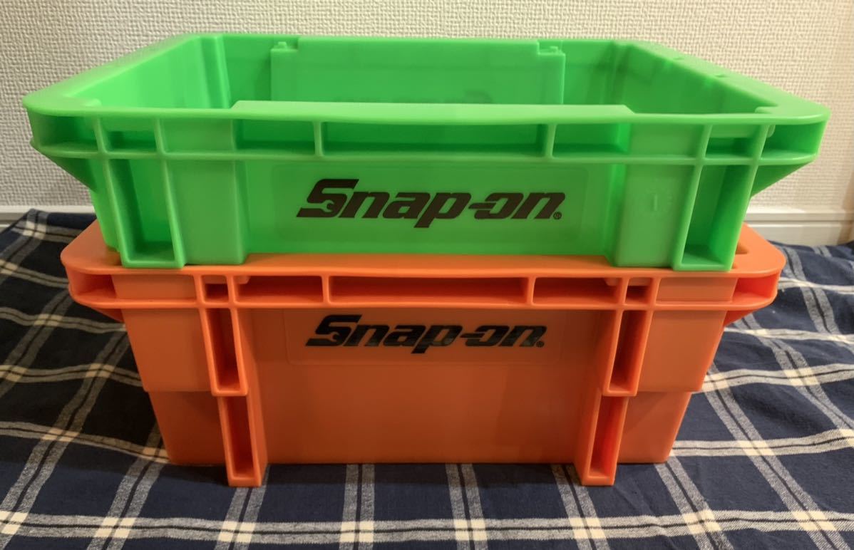 Snap-on スタッキングコンテナボックス 限定品 レア グリーン×オレンジ スナップオン