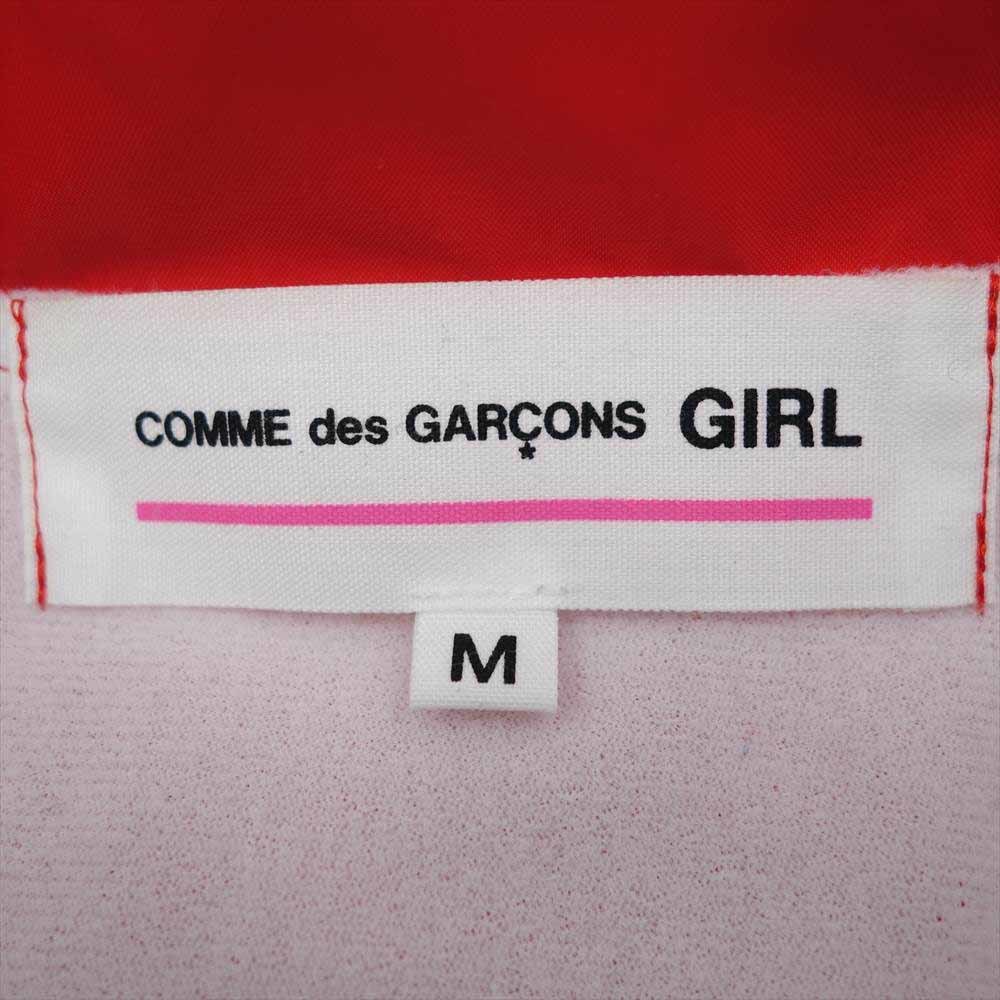 COMME des GARCONS コムデギャルソン GIRL NY-J501 AD2019 ガール バックロゴプリント コーチジャケット レッド系 M【】 4