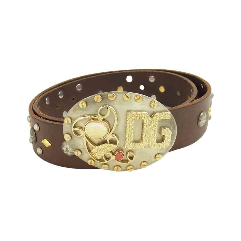 DOLCE&GABBANA ドルチェアンドガッバーナ 天然石 スタッズ ロゴ
