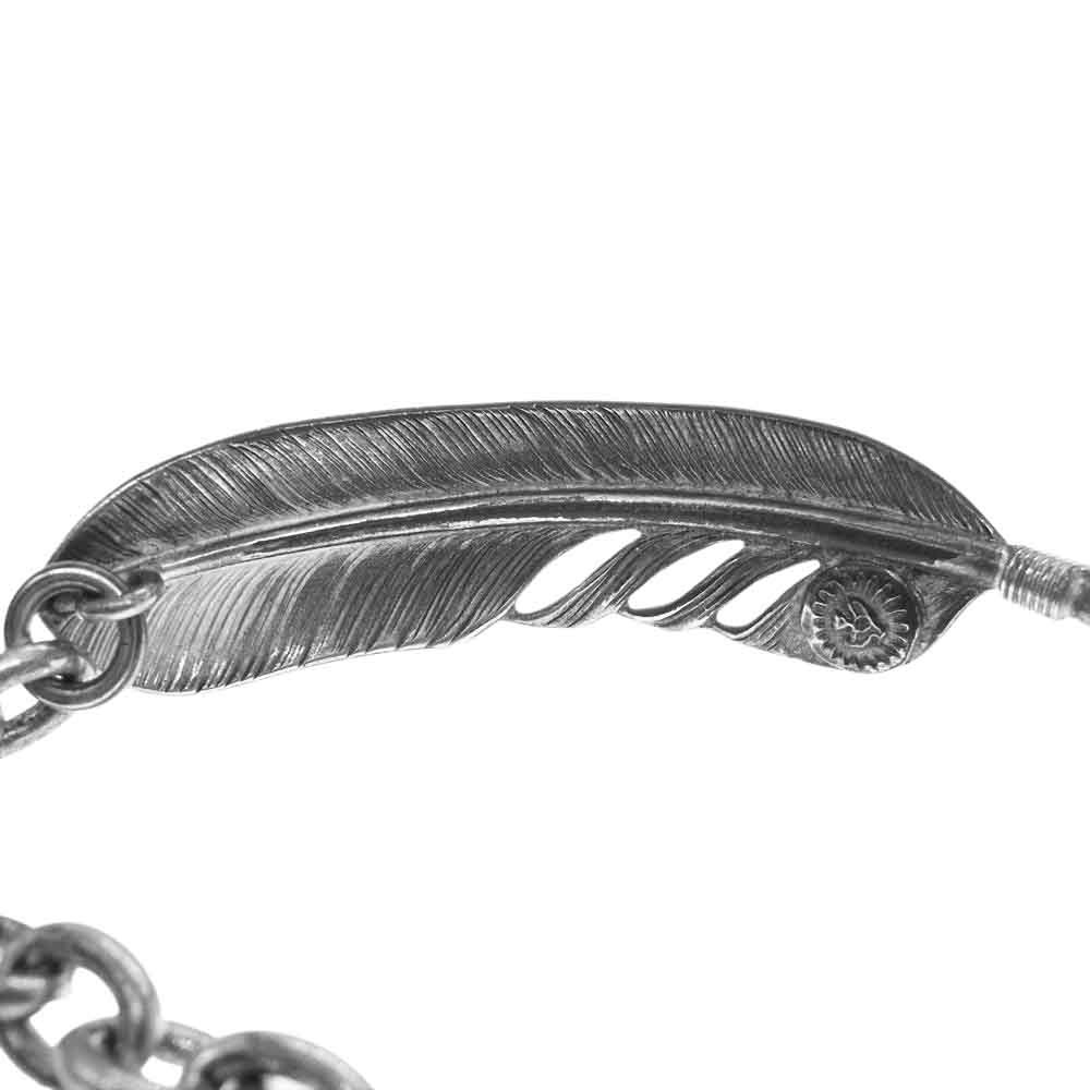 WINGROCK ウィングロック FEATHER BRACELET 金メタル付き フェザー