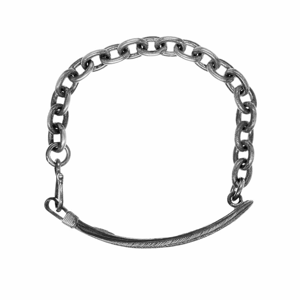 WINGROCK ウィングロック FEATHER BRACELET 金メタル付き フェザー