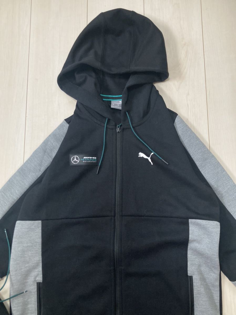 定価2.4万 PUMA プーマ × メルセデスベンツ コラボスウェットジップパーカースウェ ットパンツセットアップ 上US/XS 下Sサイズ 上下 AMG