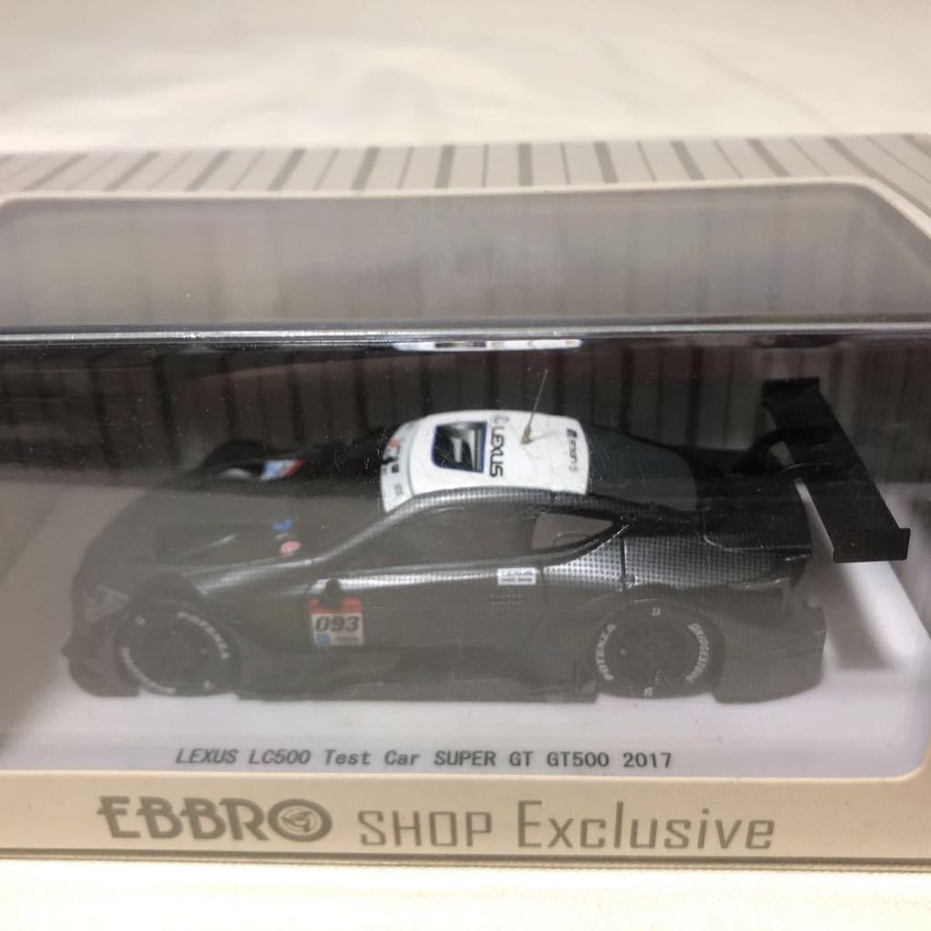 EBBRO 1/43 45502 LEXUS LC500 Test Car #093 SUPER GT GT500 2017