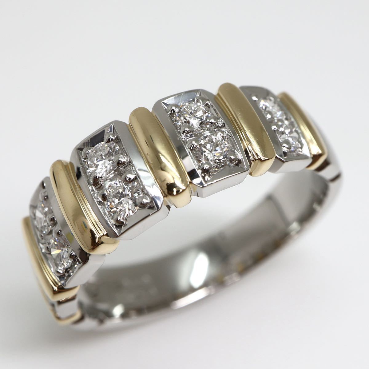 Ambrose(アンブローズ) 天然ダイヤモンドリング 0.50ct】Pt900/K18