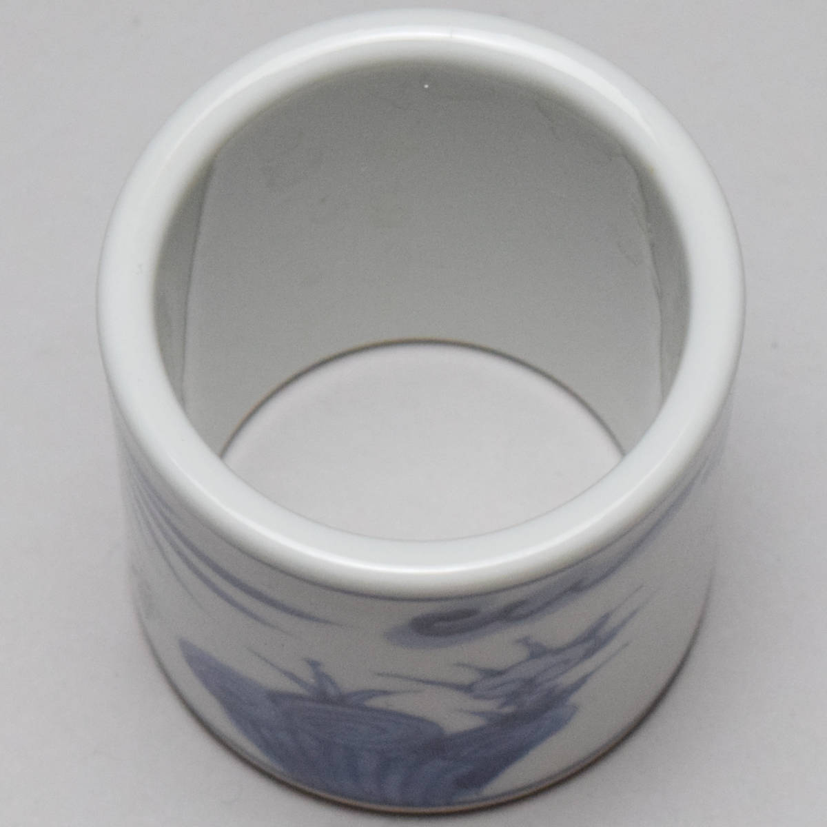 [...].... белый фарфор с синим рисунком цветы и птицы документ крышка .* вместе коробка чайная посуда [b-025]