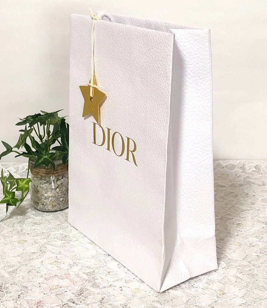 クリスチャン・ディオール「Christian Dior」ショッパー 星メタルチャーム付き( 956 ) 紙袋 ショップ袋 ブランド紙袋 スターチャーム