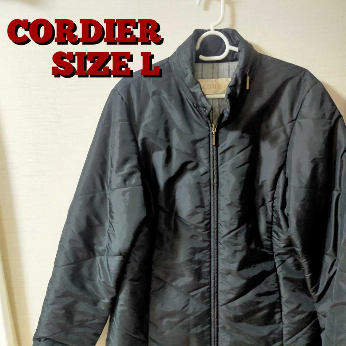 ☆古着☆　CORDIER コルディア  ジャンパー ブルゾン ブラック Ｌサイズ