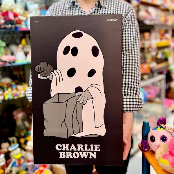  Peanuts super размер фигурка Charlie Brown призрак простыня Peanuts Supersize Charlie Brown Ghost Sheet super7 игрушка 