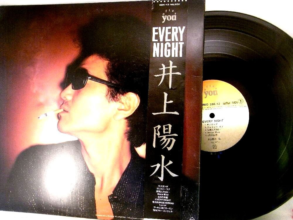 【検聴合格】1980年・帯付き・井上陽水「EVERY　NIGHT」【LP】_画像3