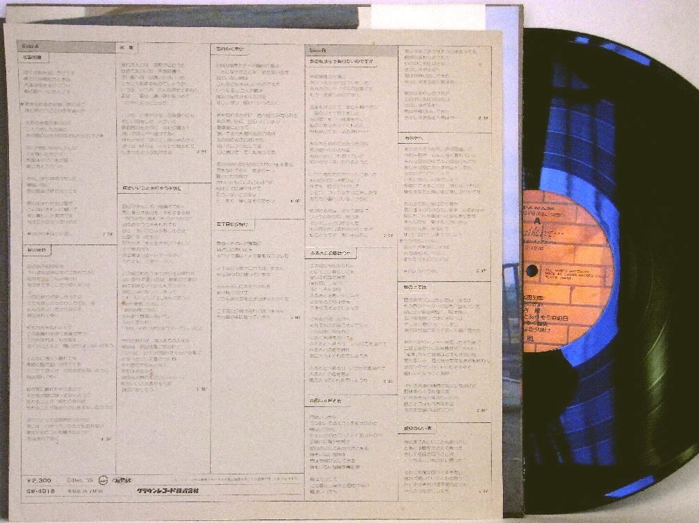 【検聴合格】1975年・帯付・風「KAZE 風 セカンド・アルバム 時は流れて…」【LP】_画像5