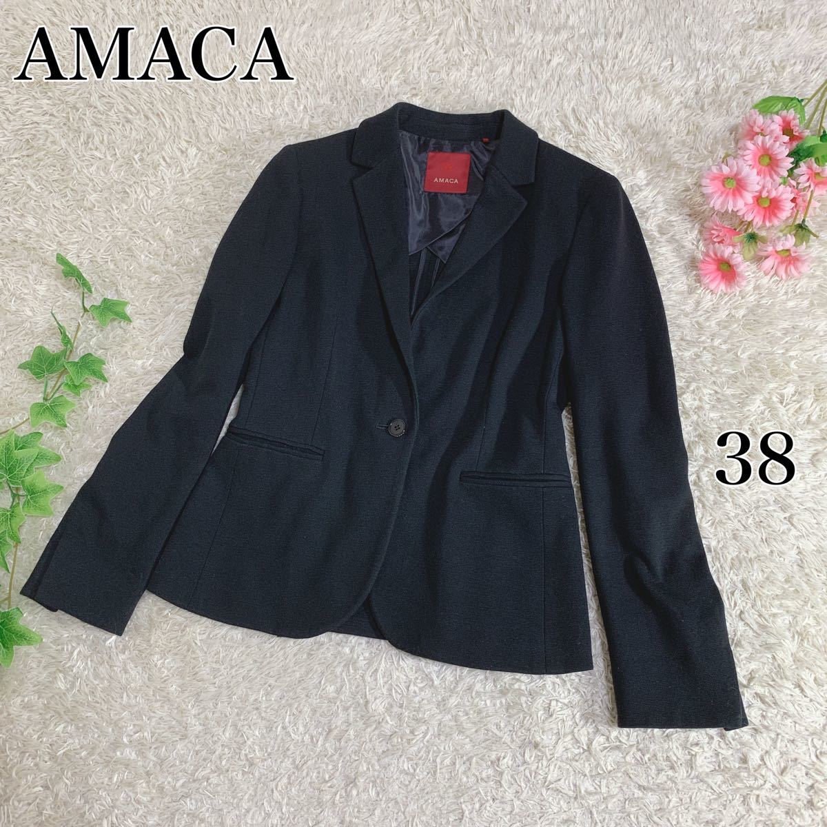 3個セット・送料無料 【新品タグ付】AMACA テーラードジャケット サイズ40 ブラック ベルベット - 通販 - www.queensbraidingsalon.com