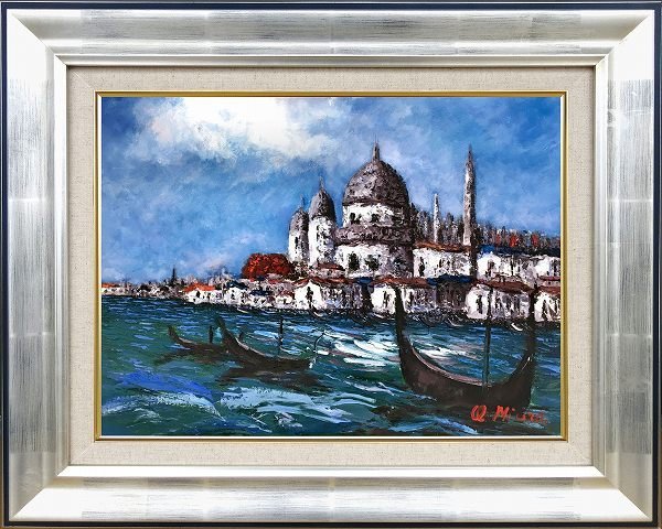 ◎三浦治『ベニス(F6号)』油絵☆風景画【新品】 www.pn