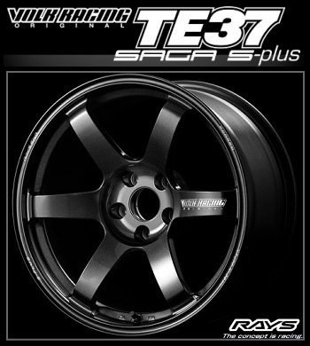 【1本価格】TE37SAGA S-PLUS 18×7.5J FACE-1 +48 5H-100 ハブ径 φ65 ダイヤモンドダークガンメタ（MM)の画像1