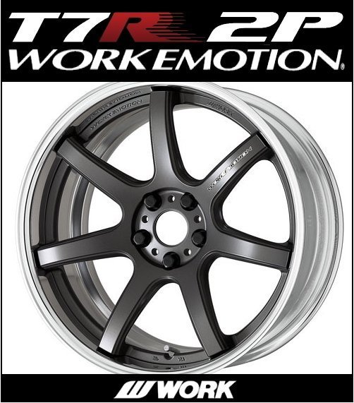 【1本価格】WORK EMOTION Ｔ7Ｒ 2P 19×11J 5Ｈ-100(MGM)_画像1