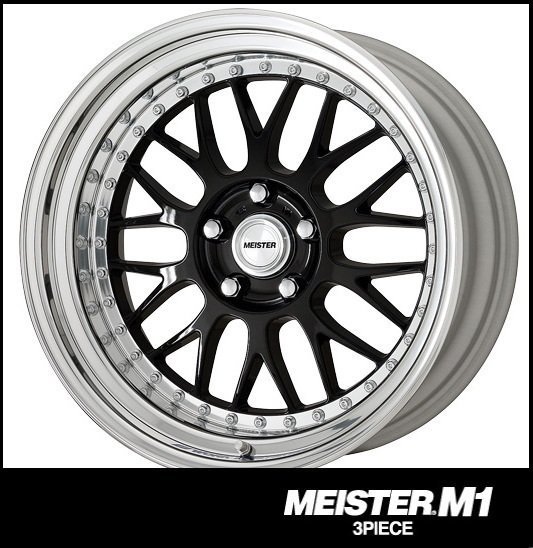 【1本価格】ＷORK MEISTER M1 段リム 18×12J 5H-130(B)ブラック_※画像は代表画像となります。