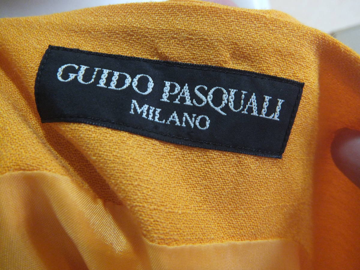 GUIDO PASQUALI MILANO グイドパスカーリ サイズ42 麻 リネン ワンピース ヴィンテージ メ13960_画像5