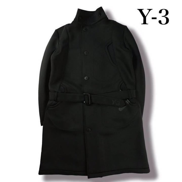 Y-3 ワイスリー FUTURE SPORT COAT(CE6755) FSコートジャケット ロング ベルト付き 黒 ヨウジヤマモト adidas  Yohji Yamamoto 山本耀司