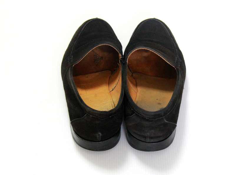 スウェード革ローファー靴（黒色）　　サイズ25.5㎝_画像3