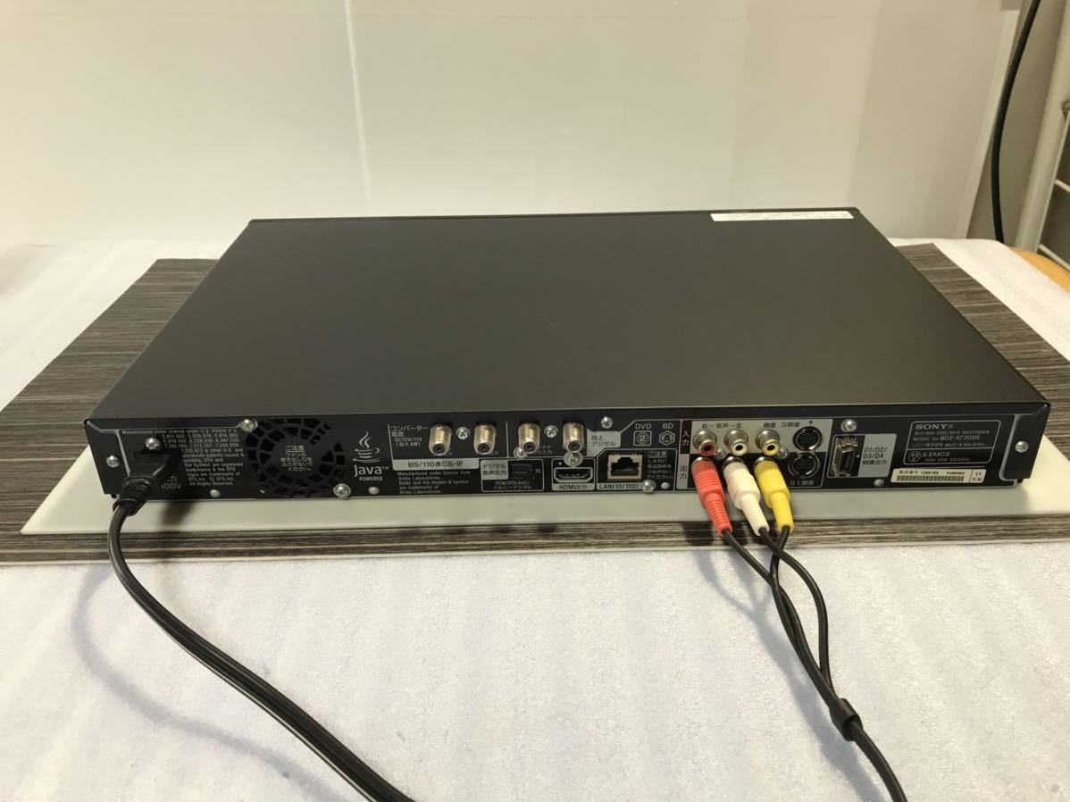 500GB、11年、ソニー/SONY、HDD/BDレコーダー、BDZ-AT300S、3D対応機