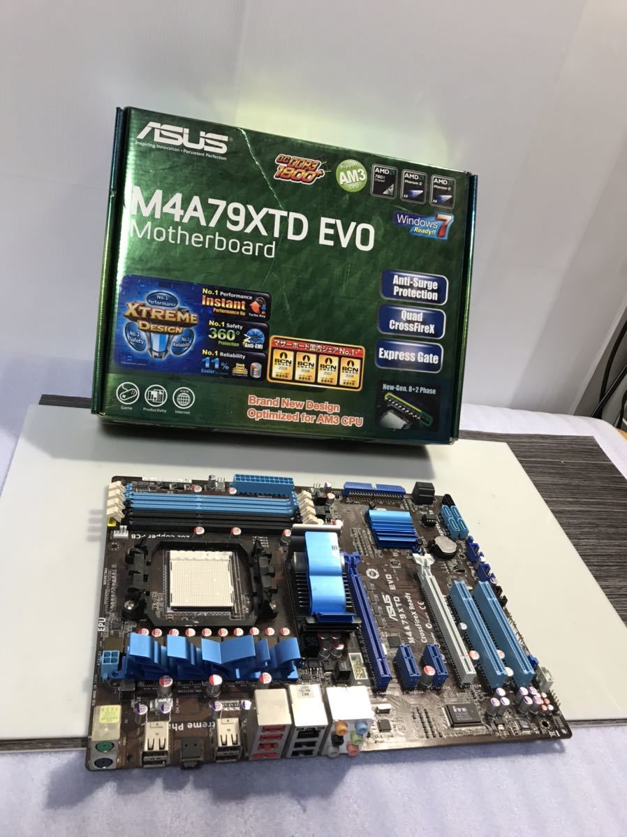 Asus M4A79XTD EVO REV 1.02G AMD ソケット AM3 790X ATX マザーボード + I/Oプレート　NO116