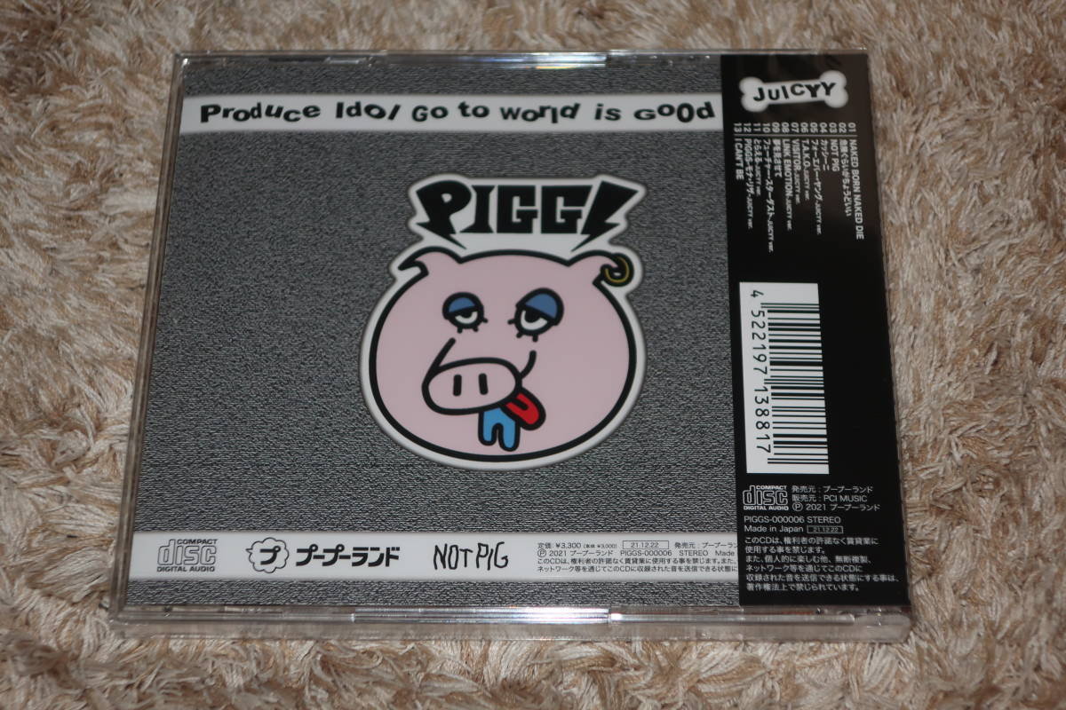 PIGGS (ピグス)　新品未開封CD「JUICYY」 プー・ルイ / CHIYO-P / SHELLME / BAN-BAN / KINCHAN_画像2