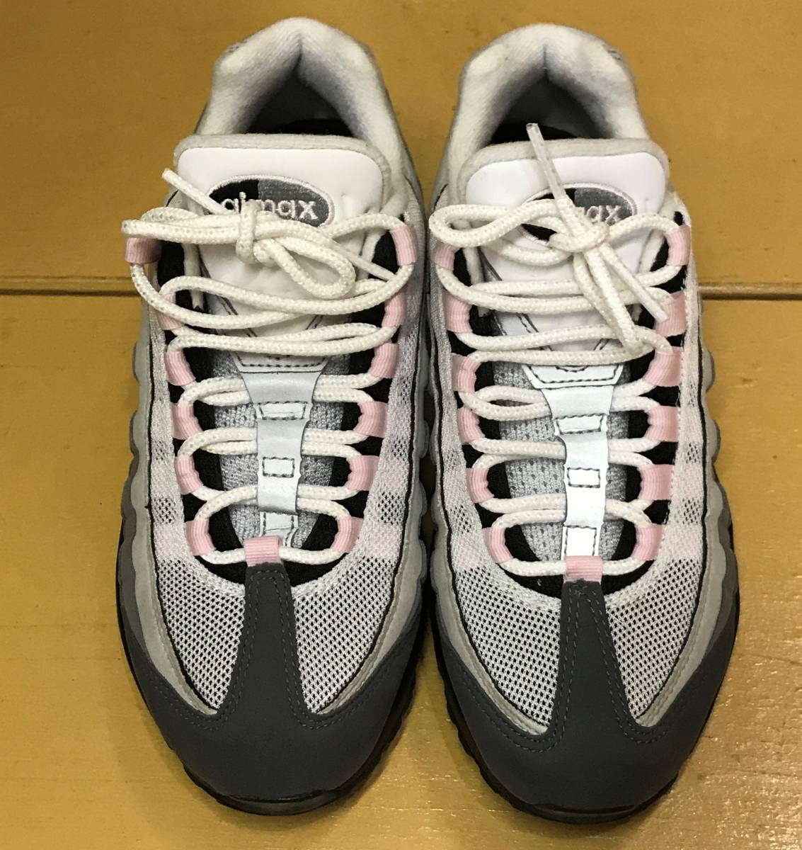 F134 スニーカー NIKE AIR MAX 95 PREMIUM ピンク CJ0588-001 23cm 【オープニング 大放出セール】 23cm プレミアム ブラック×ホワイト 【新品】NIKEエアマックス95 スニーカー