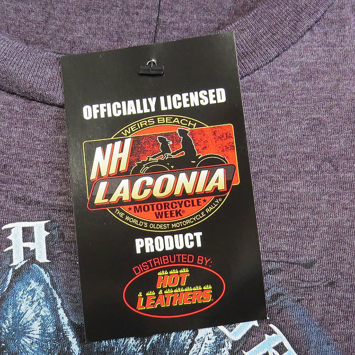 売り切り特価！ HOT LEATHER バイクウィーク 半袖 Tシャツ 【LACONIA MOTORCYCLE WEEK 2016】 レディース　 パープル 2XL XXL _画像5