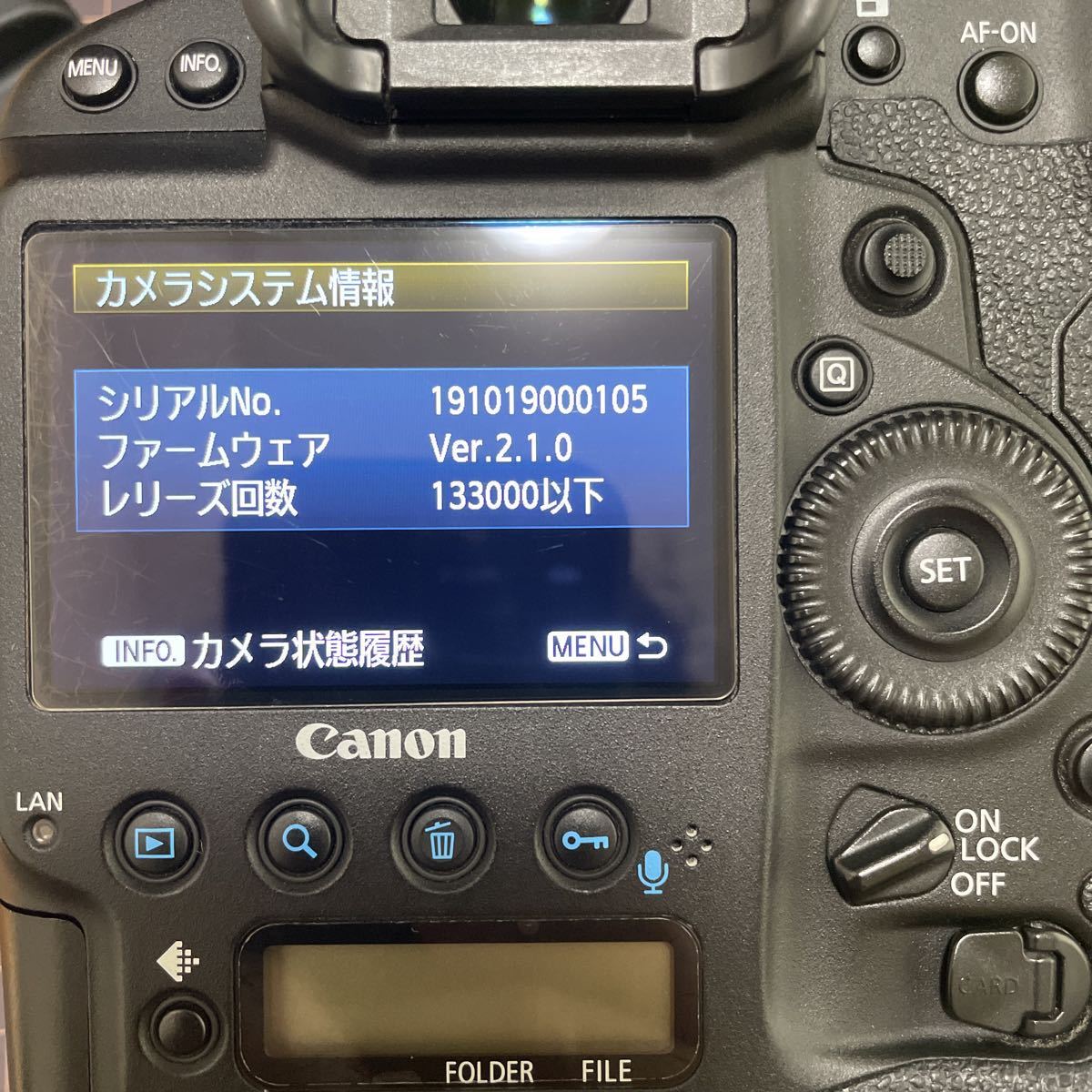 Canon キヤノン EOS-1DX 予備バッテリー付き CFオマケ