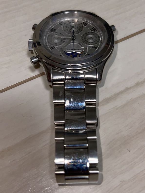 現状品 SHELLMAN シェルマン 6771-H32167 グランドコンプリケーションクラシック ムーンフェイズ 腕時計 クォーツ 動作未確認GN-4-S 12