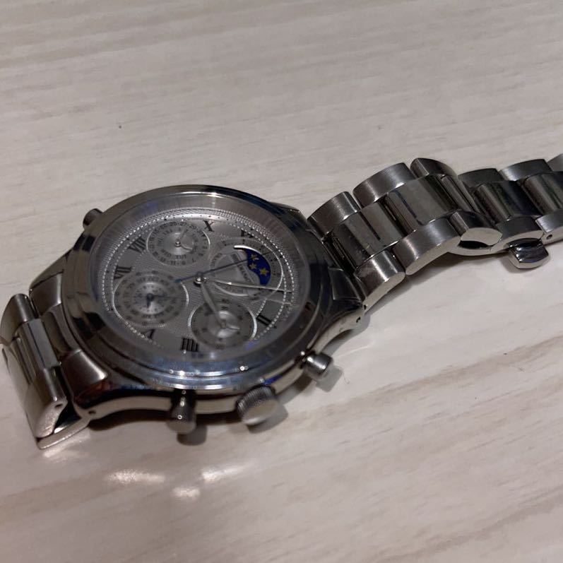 現状品 SHELLMAN シェルマン 6771-H32167 グランドコンプリケーションクラシック ムーンフェイズ 腕時計 クォーツ 動作未確認GN-4-S 12