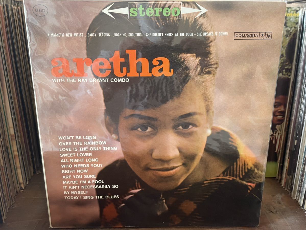 ARETHA FRANKLIN WITH The RAY BRYANT COMBO ARETHA LP US 60'S PRESS!! _画像1